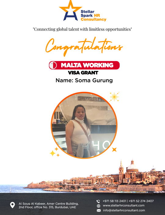 Malta-Visa-Grant--Facebook-Story-Soma-Gurung